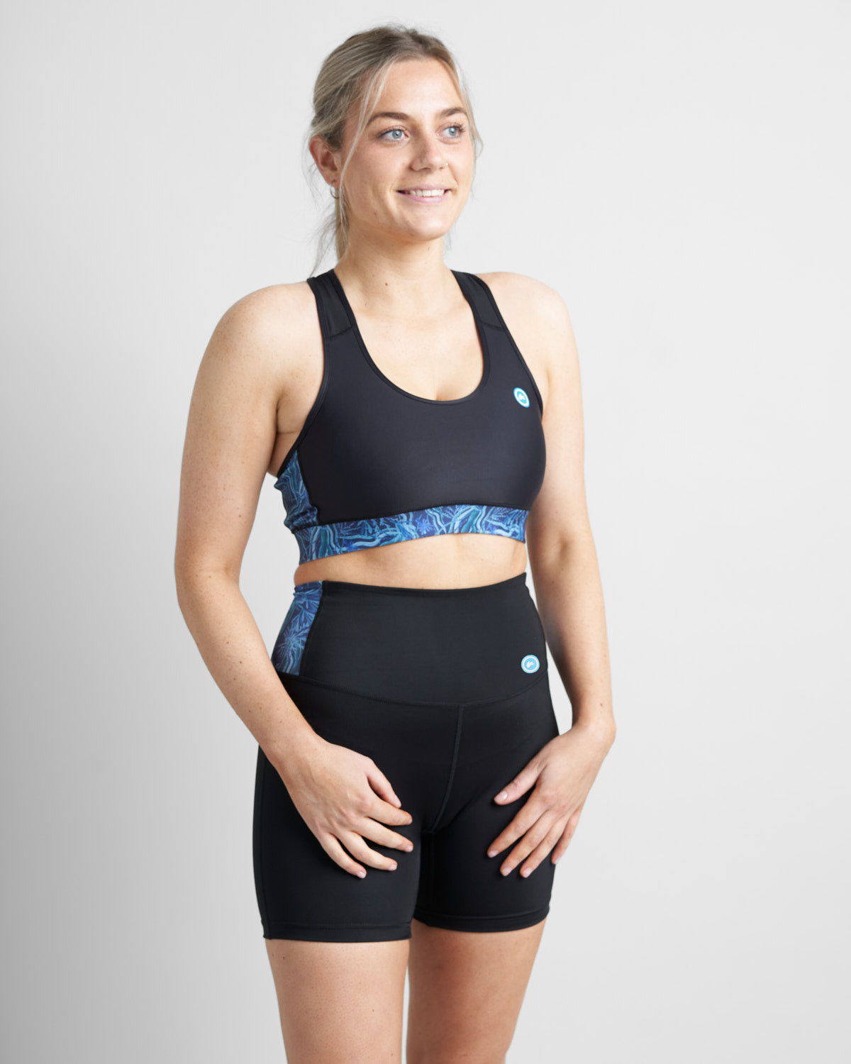 Női sportmelltartó/bikinifelső - TENGERÜVES