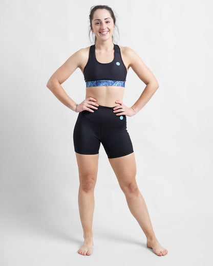 Női sportmelltartó/bikinifelső - TENGERÜVES